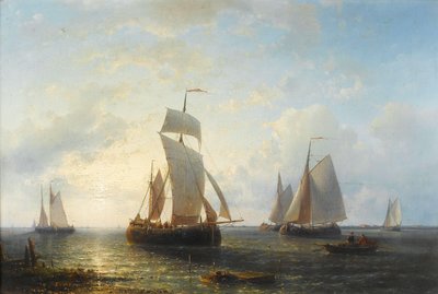 Shipping at Sunset by Abraham Hulk